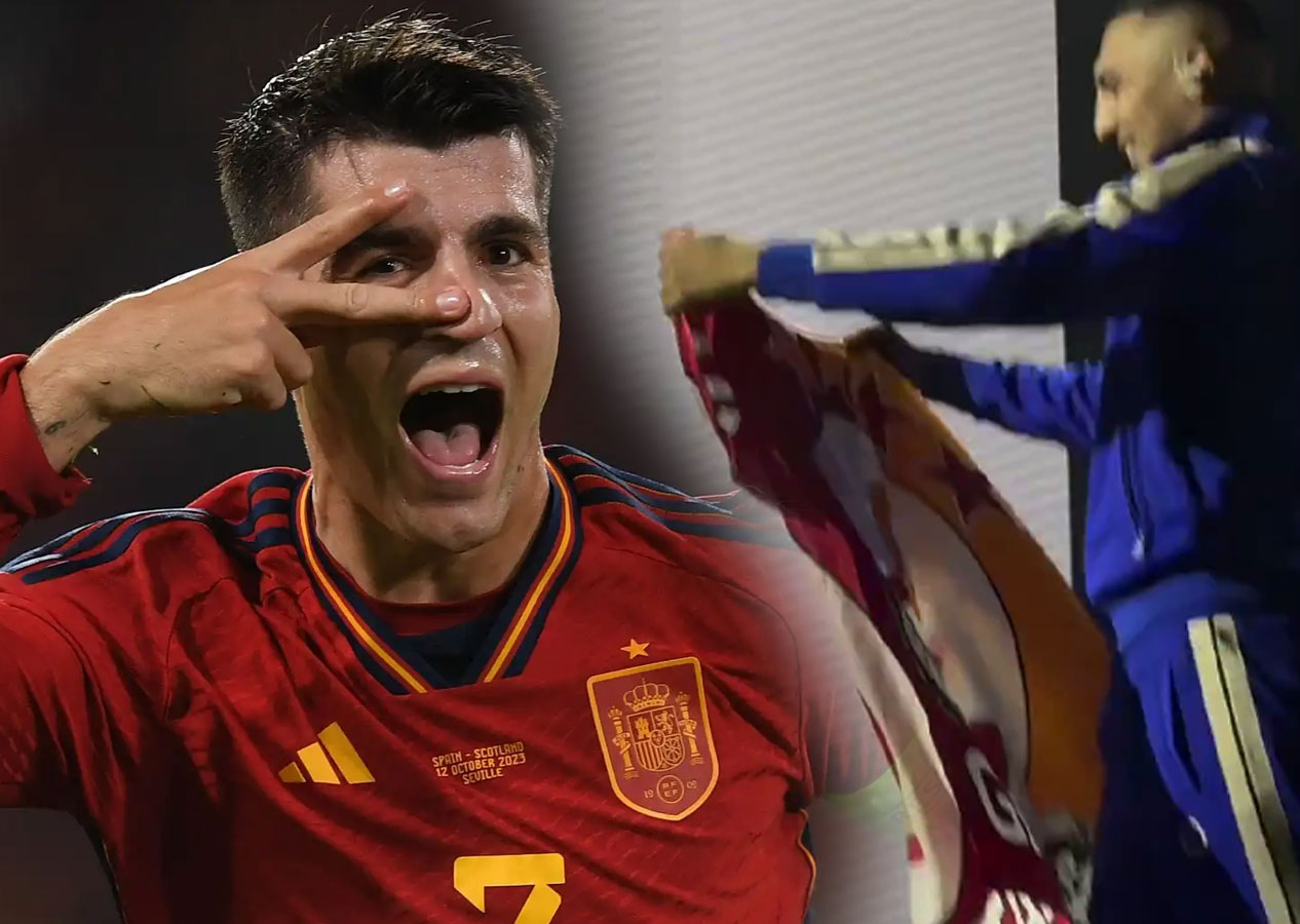 Yok böyle bir aşk! İspanyol rapçi Morad konserinde Morata için Galatasaray bayrağı açtı!