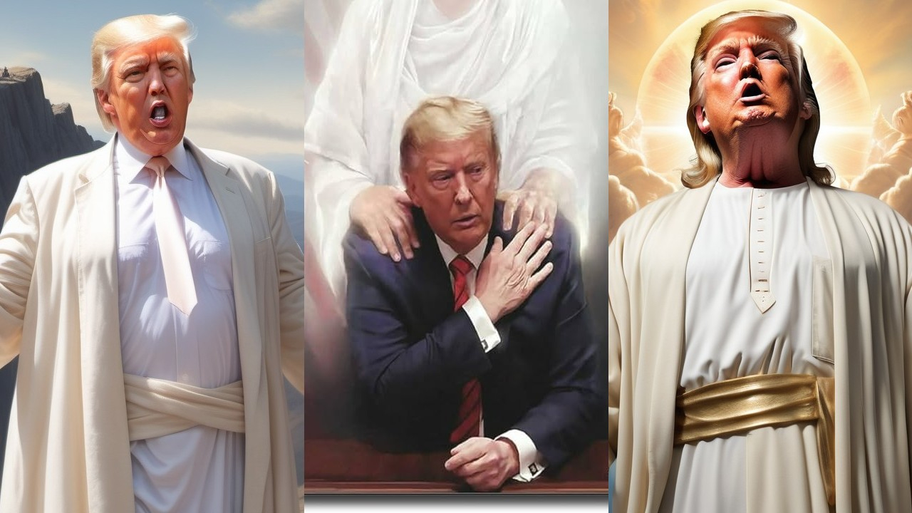 Sonunda bu da oldu: Donald Trump'ı Mesih ilan ettiler!