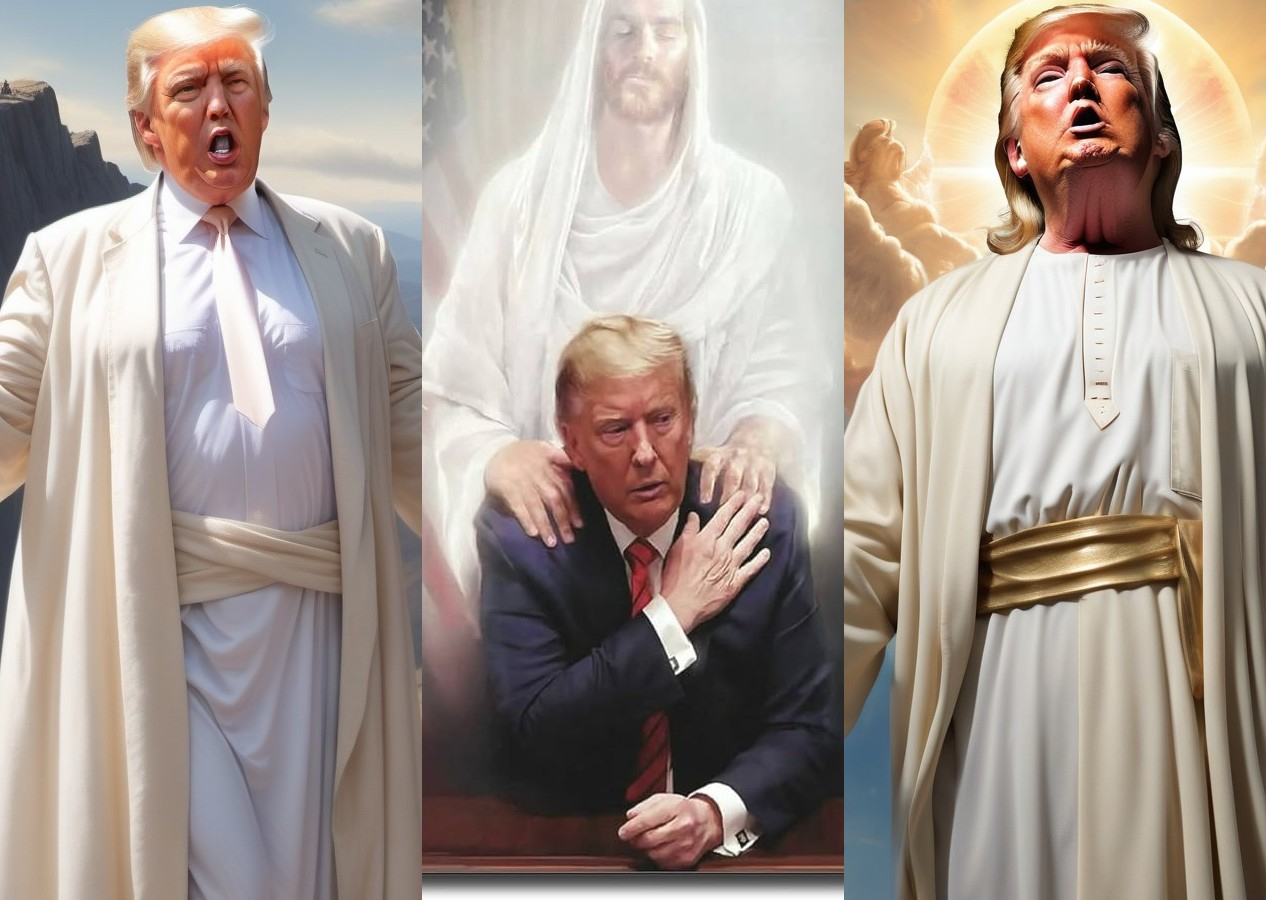 Sonunda bu da oldu: Donald Trump'ı Mesih ilan ettiler!