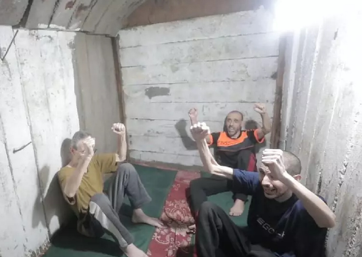 İsrailli esirler tutulmuştu! Kassam rehinelerinin tutulduğu tüneller ilk kez paylaşıldı...