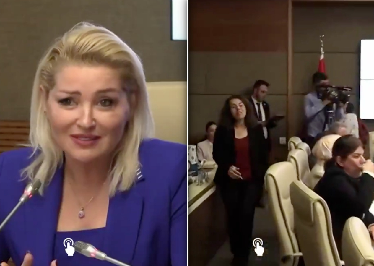 Agresif feministler rahatsız oldu! Zahide Yetiş'in katıldığı komisyonda, DEM'li vekiller salonu terk etti!