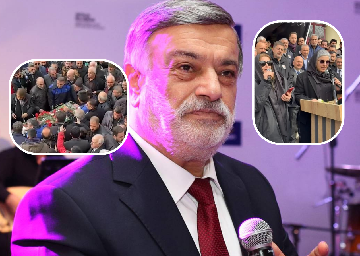 Kahtalı Mıçe, son yolculuğuna uğurlandı! Kızları usta sanatçıya Aşık Mahzuni Şerif'in "Yolcum Güle Güle" türküsünü okuyarak veda etti