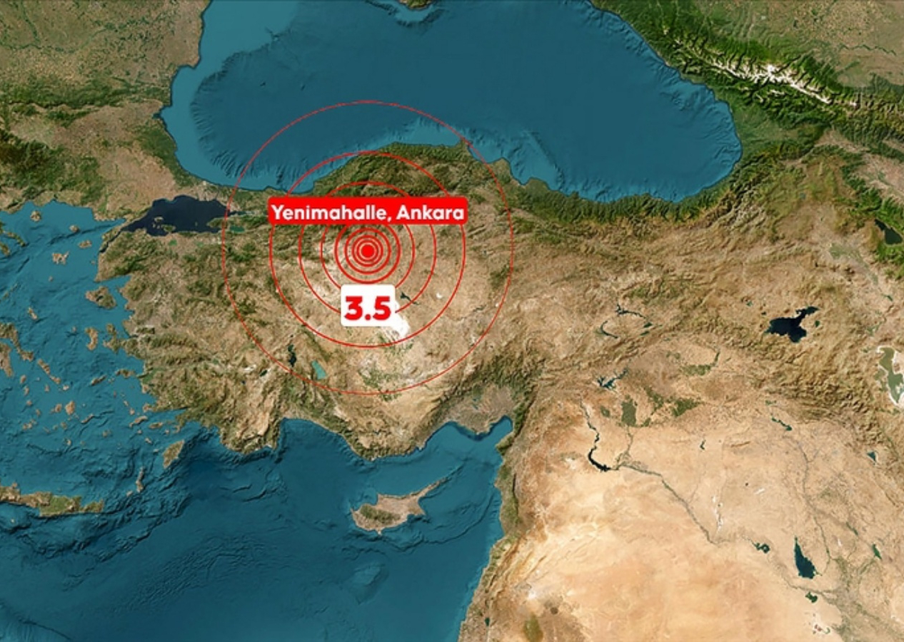 Ankara Yenimahalle'de 3,5 büyüklüğünde deprem! Çevre iller de sallandı!