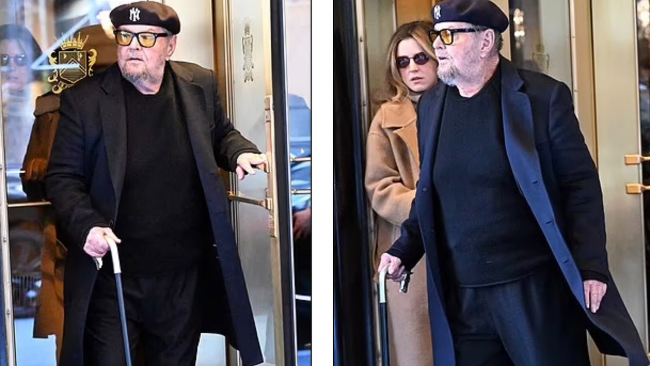 İşte Jack Nicholson'ın son hali... Guguk Kuşu 87 yaşında ve artık bastonla yürüyor