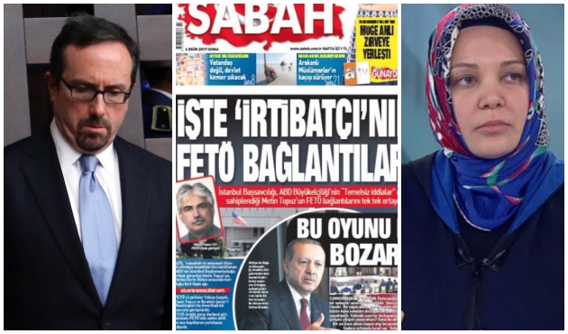 Sabah ABD Konsolosluğu çalışanının FETÖ ilişkisini yazdı! Büyükelçi Bass, Hilal Kaplan'a küstü...