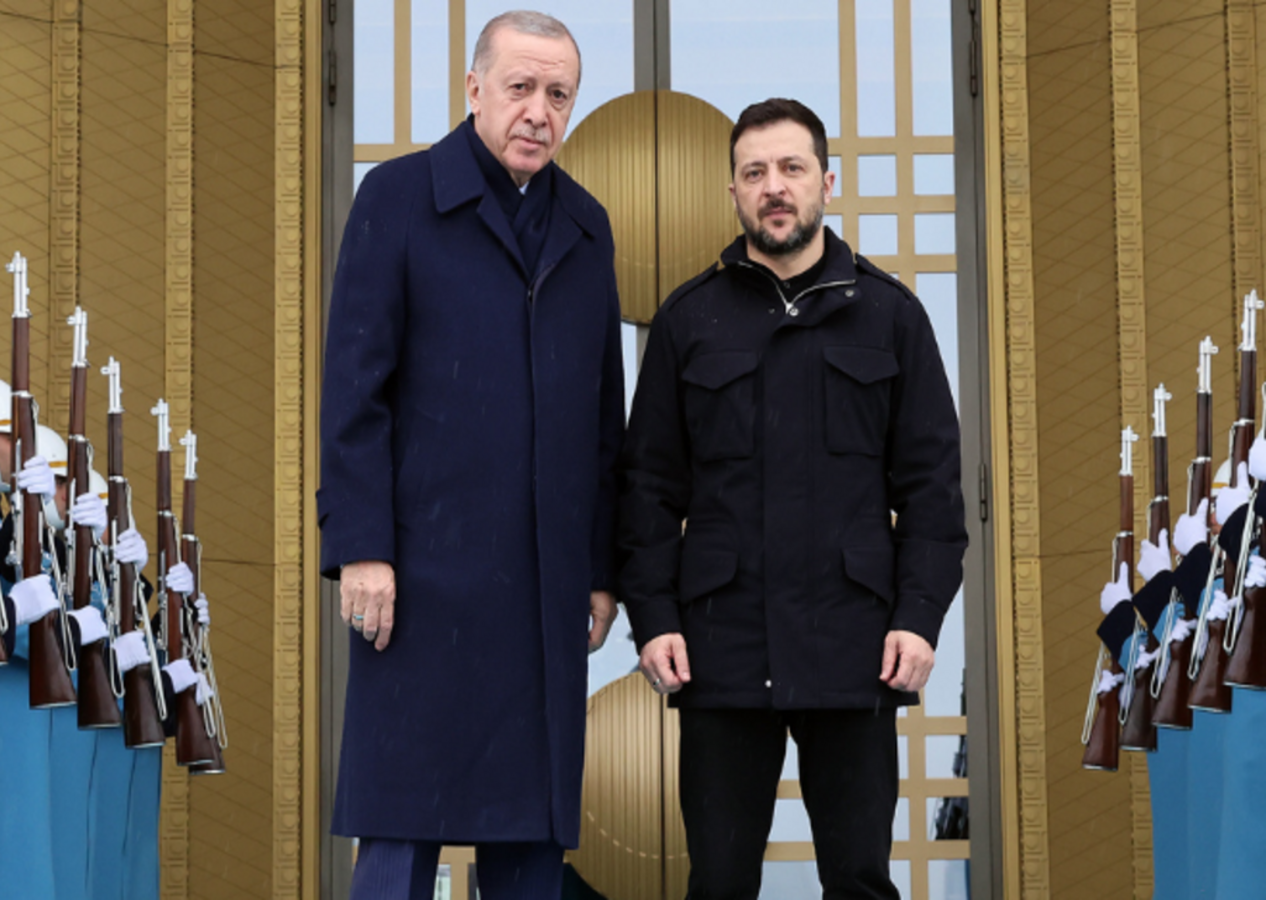 Cumhurbaşkanı Recep Tayyip Erdoğan'dan Volodimir Zelenski'ye jest: Fotoğraftaki detay dikkatlerden kaçmadı!