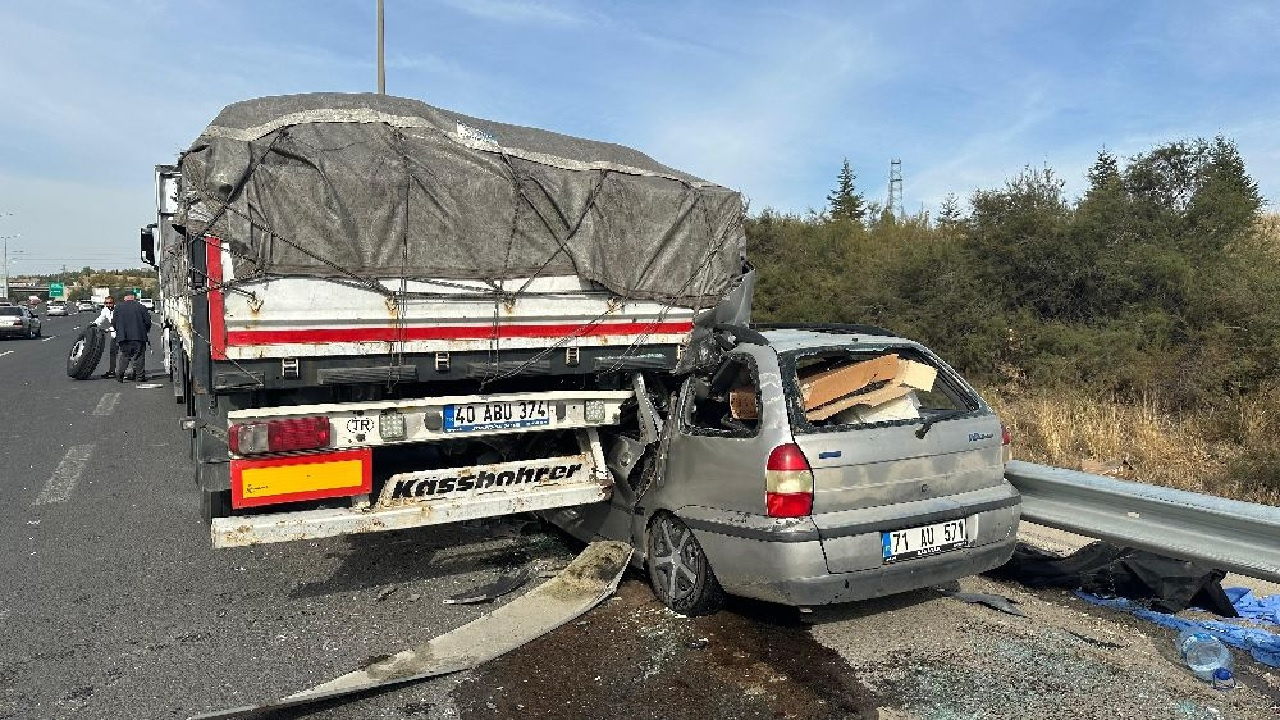 Ankara’da korkunç trafik kazası: 1 kişi öldü...