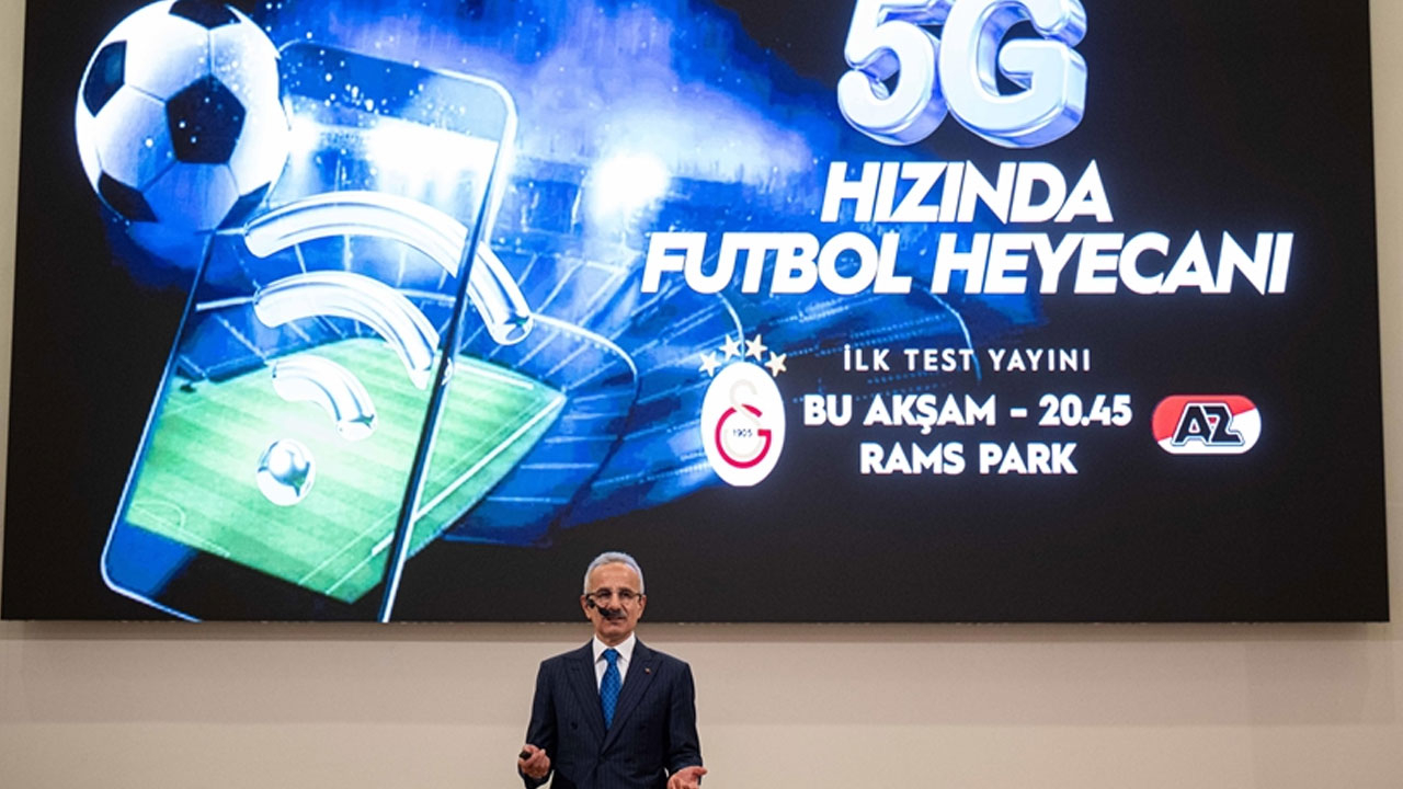5G ilk kez Galatasaray maçında denendi!