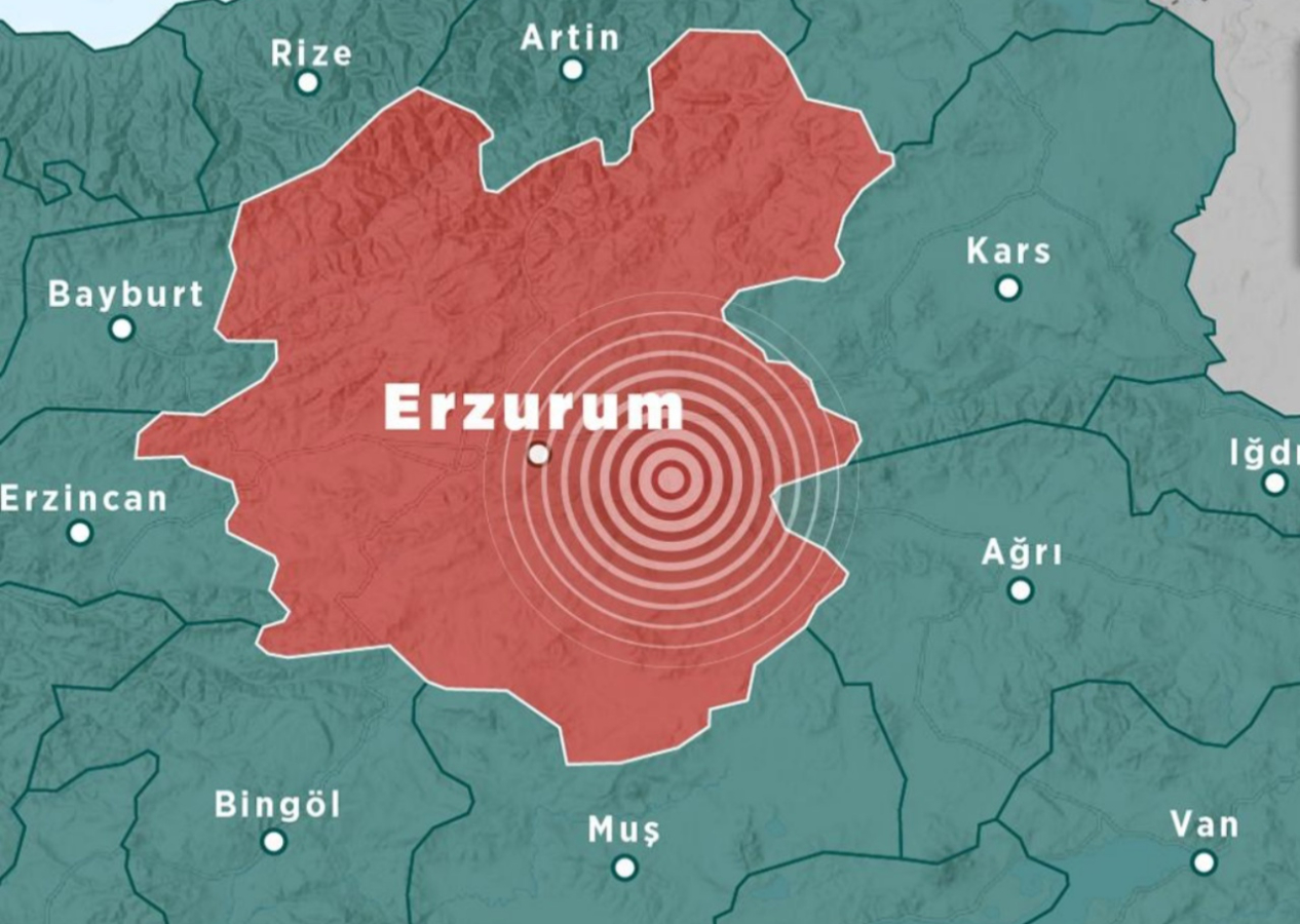 Erzurum'da 4.4 büyüklüğünde deprem!  AFAD son dakika duyurdu