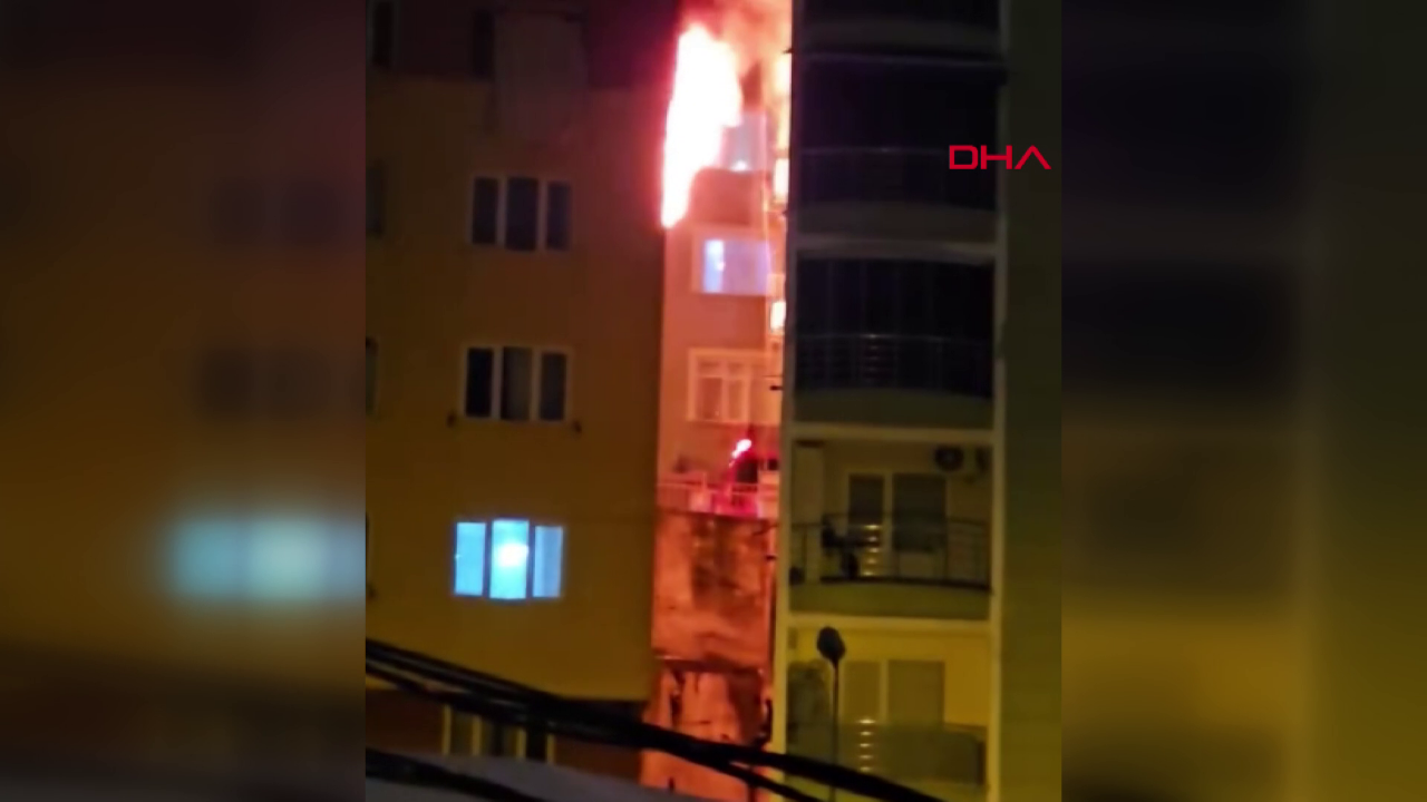 SON DAKİKA! Kağıthane'de korkunç yangın! Alevler tüm binayı kapladı!