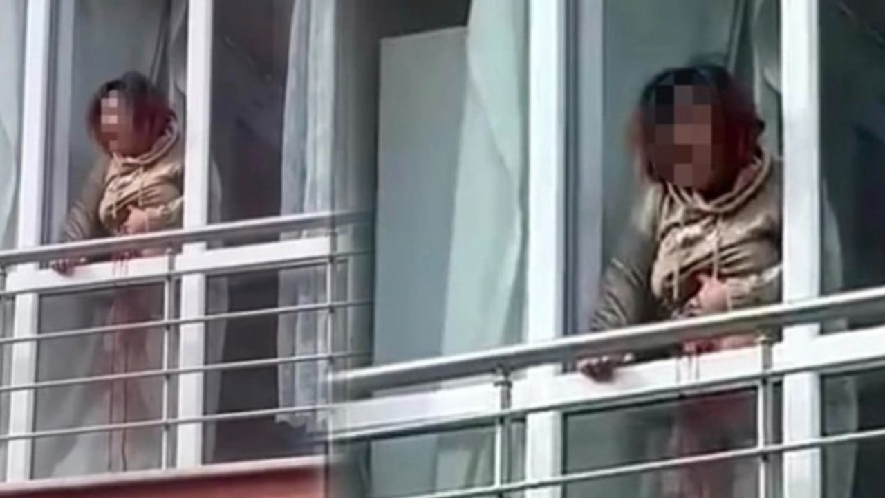 Korku dolu anlar... Çığlıklarıyla mahalleyi inletti