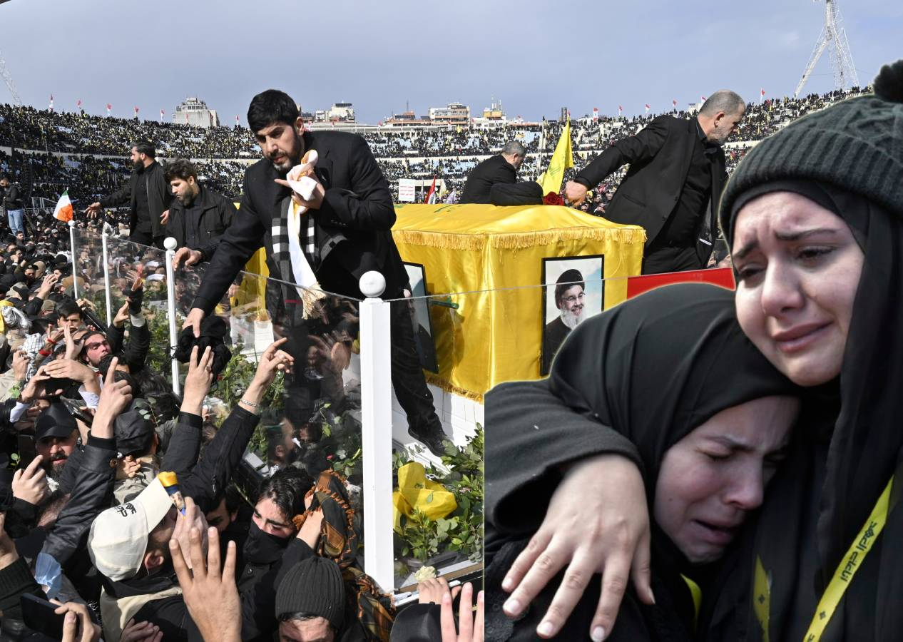 Nasrallah ve Safiyuddin'e veda; Lübnan'daki cenazeye yüz binler katıldı