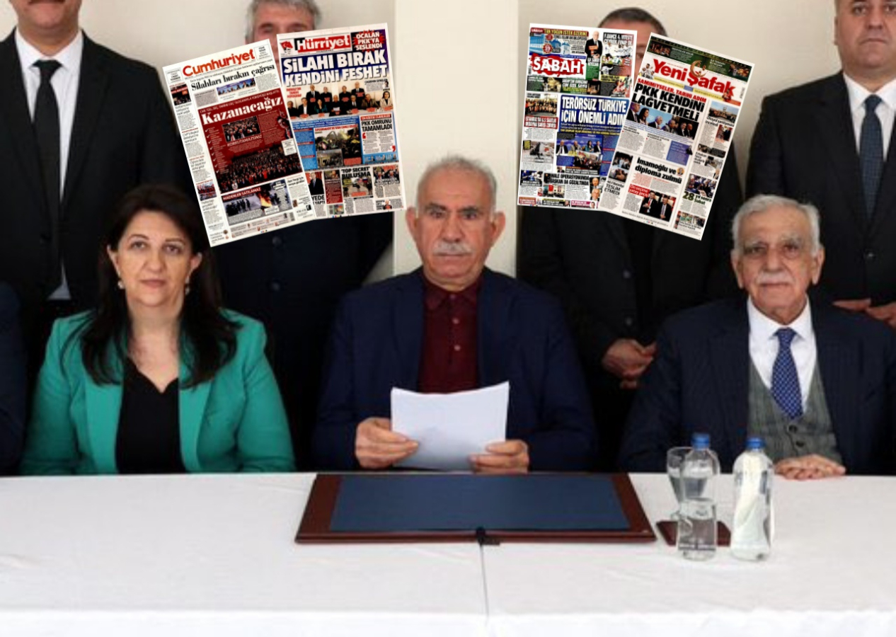 Terör örgütü elebaşı Abdullah Öcalan'ın tarihi çağrısı gazete manşetlerinde! Hangi gazete nasıl gördü? İşte bugünkü Hürriyet, Milliyet, Sabah, Takvim, Yenişafak, Cumhuriyet, Sözcü gazete manşetleri...