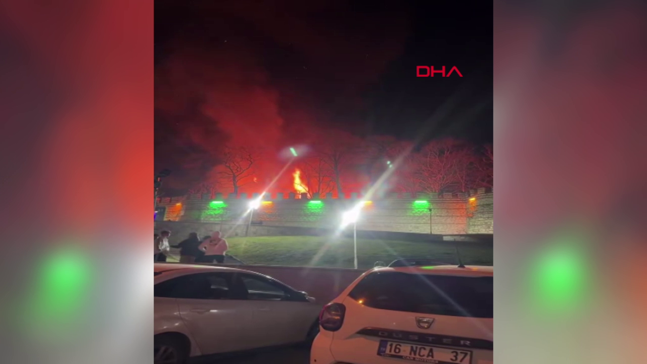 Bursa Kestel'de tarihi kalede yangın! Ahşap yapı kullanılamaz hale geldi