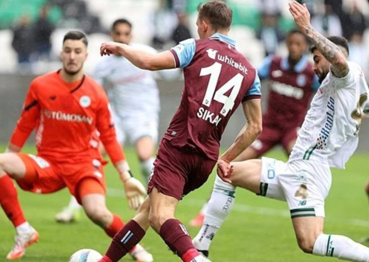 Konyaspor 90+10'da attı, Trabzonspor deplasmanda yine yıkıldı! Konyaspor 1 - 0 Trabzonspor | Maçın özeti