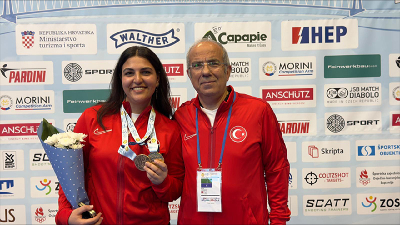 Milli atıcı Şevval İlayda Tarhan Avrupa şampiyonu oldu