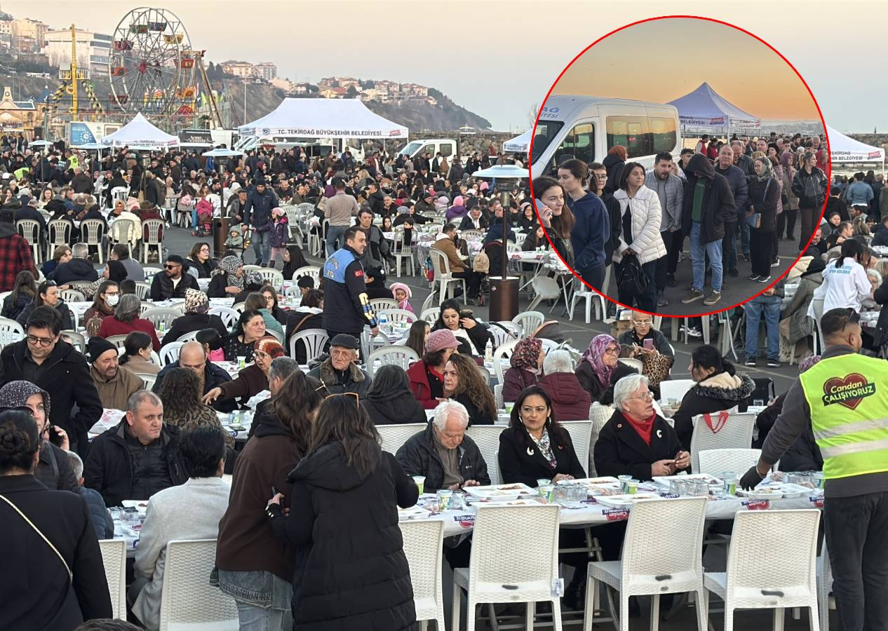 Tekirdağ Büyükşehir Belediyesi'nin  iftarında 'self servis' krizi yaşandı