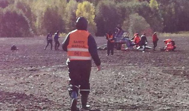 Letonya'da FIA helikopteri düştü...