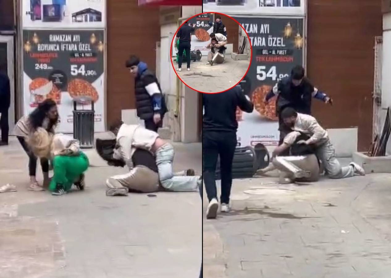 Husumetli iki grup sokakta karşılaşınca kavga çıktı, ayırmaya çalışan polis memuru yaralandı