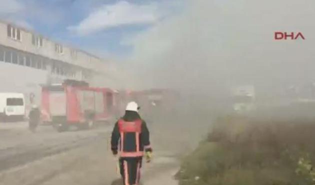 Lojistik firması alev alev yanıyor!