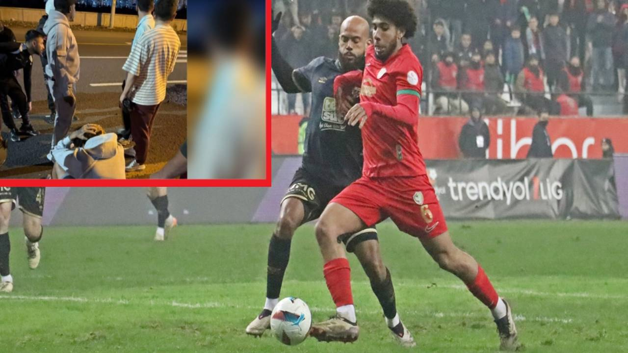 Amedspor'un Fransız futbolcusu Cassubie antrenmana giderken motosikletliye çarptı