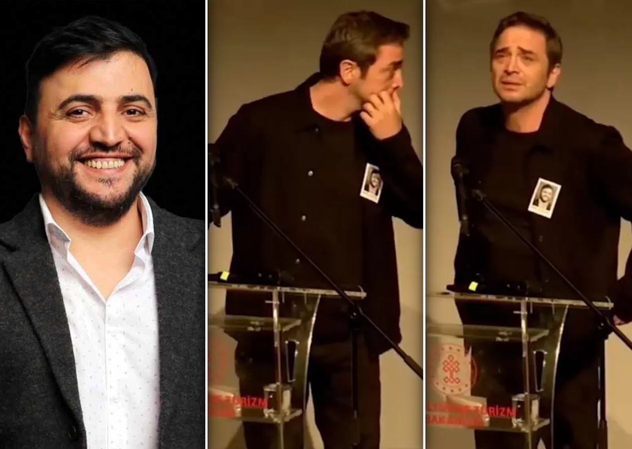 Ünlü oyuncu Şinasi Yurtsever'e AKM'de duygusal tören! Ahmet Kural ağlamaktan konuşamadı... Annesinin feryatları yürek yaktı...