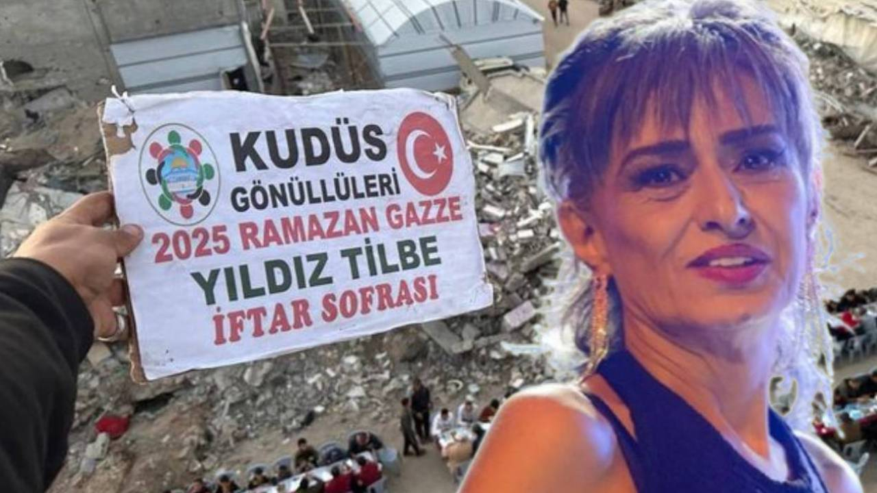 Yıldız Tilbe'den Gazze'ye iftar sofrası;  3 farklı noktada 4 bin kişiye iftar yemeği verdi