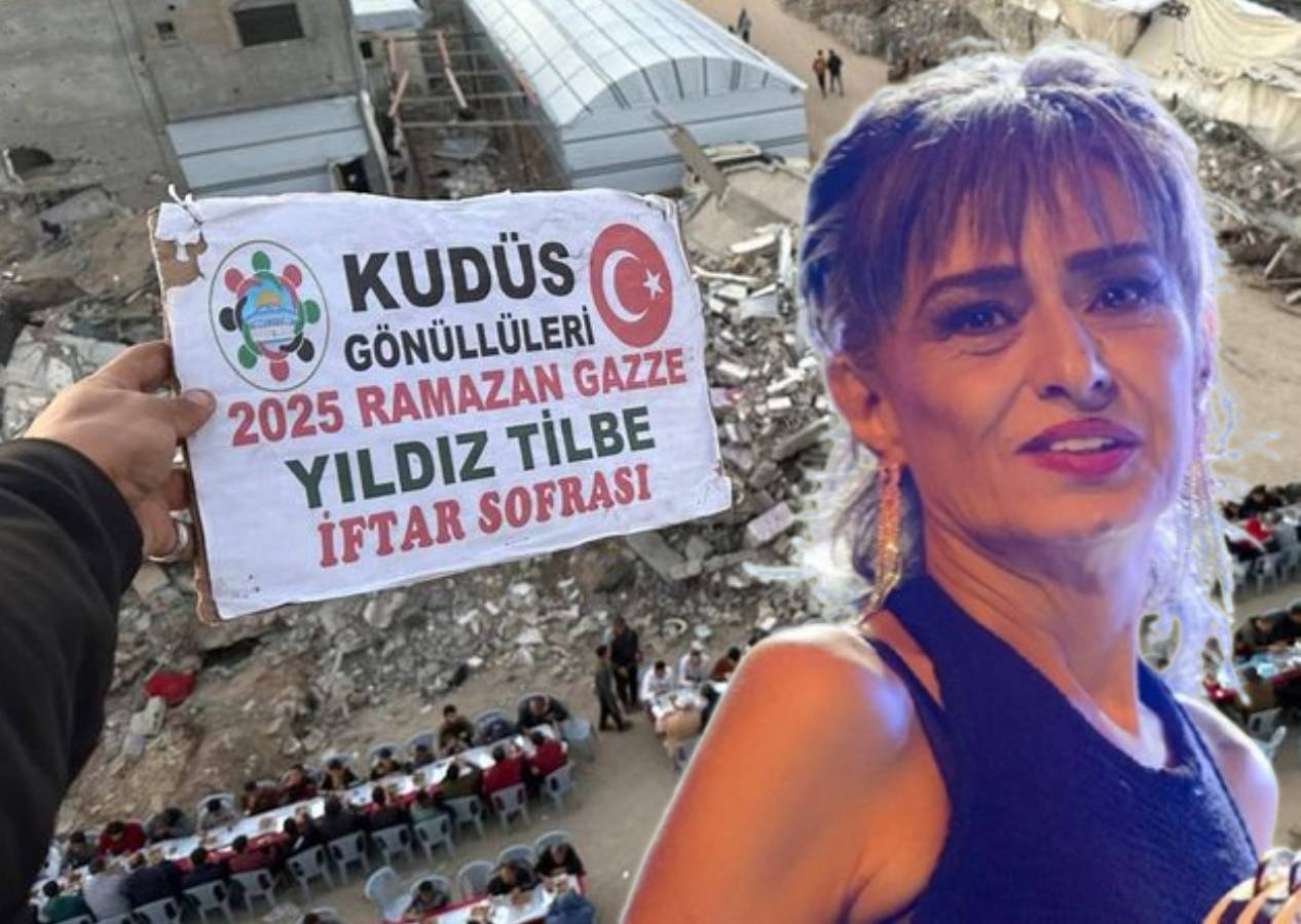 Yıldız Tilbe'den Gazze'ye iftar sofrası;  3 farklı noktada 4 bin kişiye iftar yemeği verdi