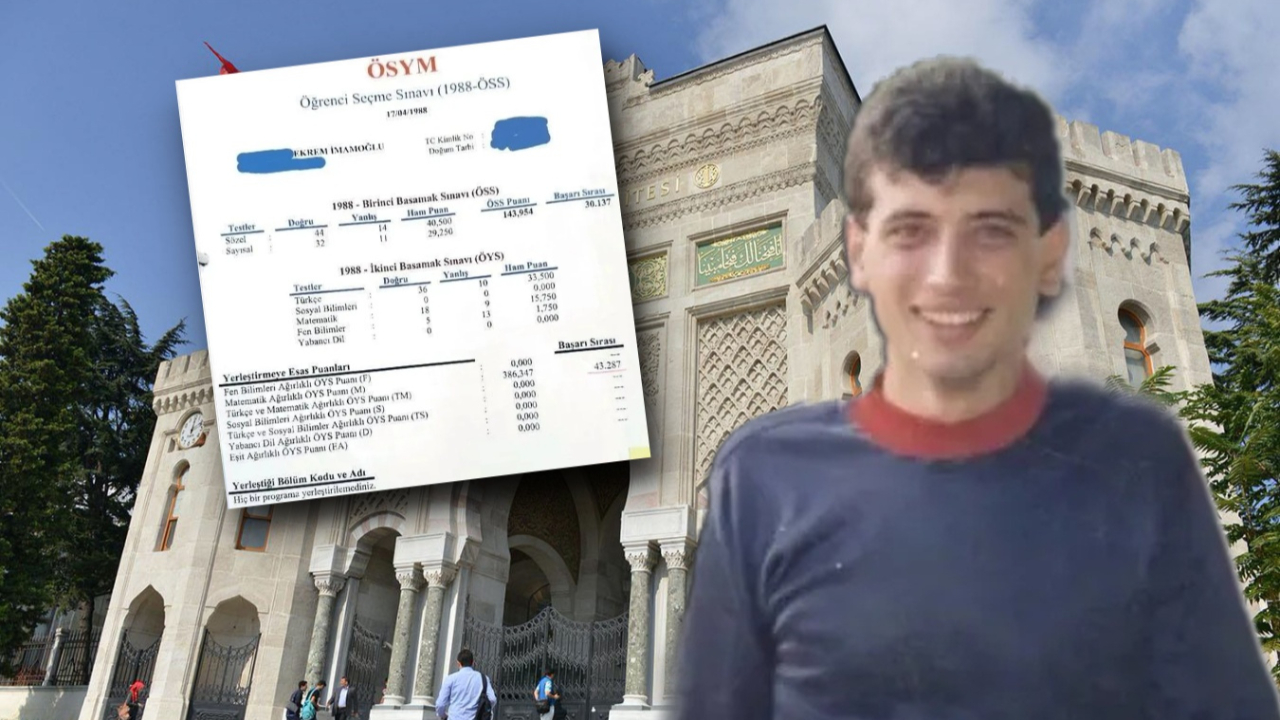 Ekrem İmamoğlu'nun şaibeli diploma skandalında şok belge! Sınav sonucu ortaya çıktı! Barajı bile zar zor geçmiş...