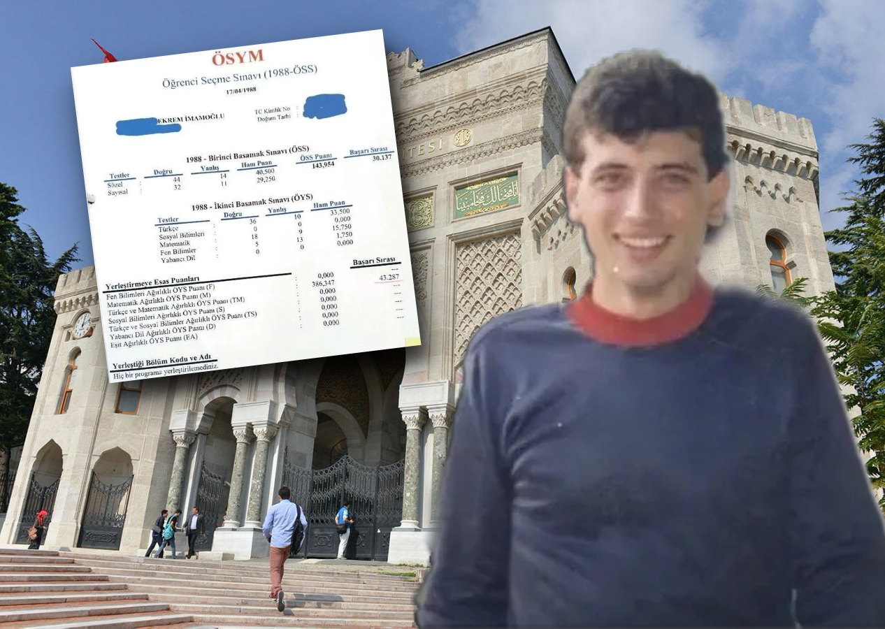 Ekrem İmamoğlu'nun şaibeli diploma skandalında şok belge! Sınav sonucu ortaya çıktı! Barajı bile zar zor geçmiş...