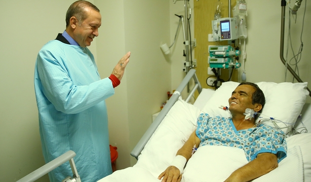 Erdoğan'dan Naim Süleymanoğlu'na ziyaret...