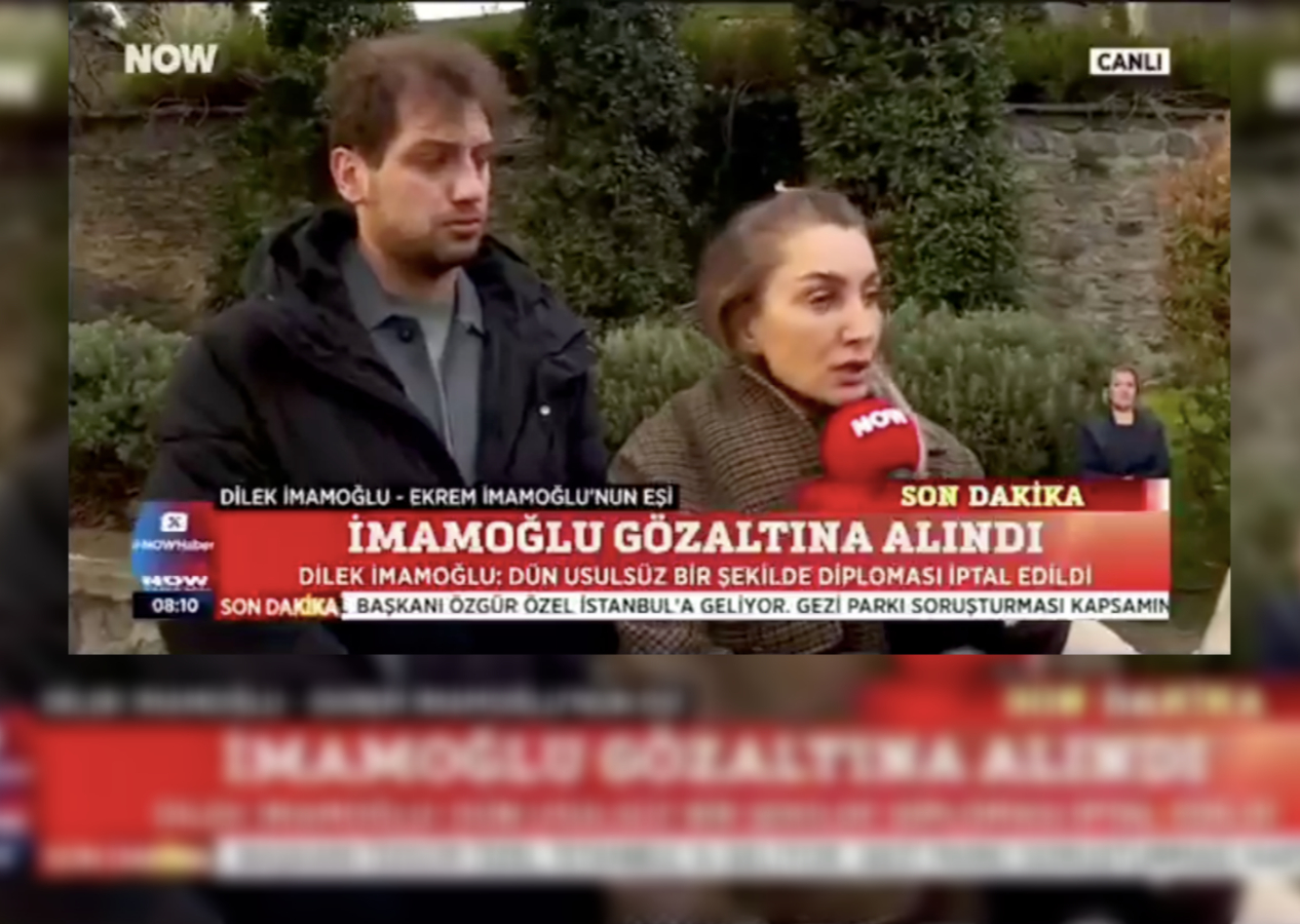 Dilek İmamoğlu açıklama yaparken oğlu Selim’den dikkat çeken müdahale! Araya girip "Devran dönecek" dedi...