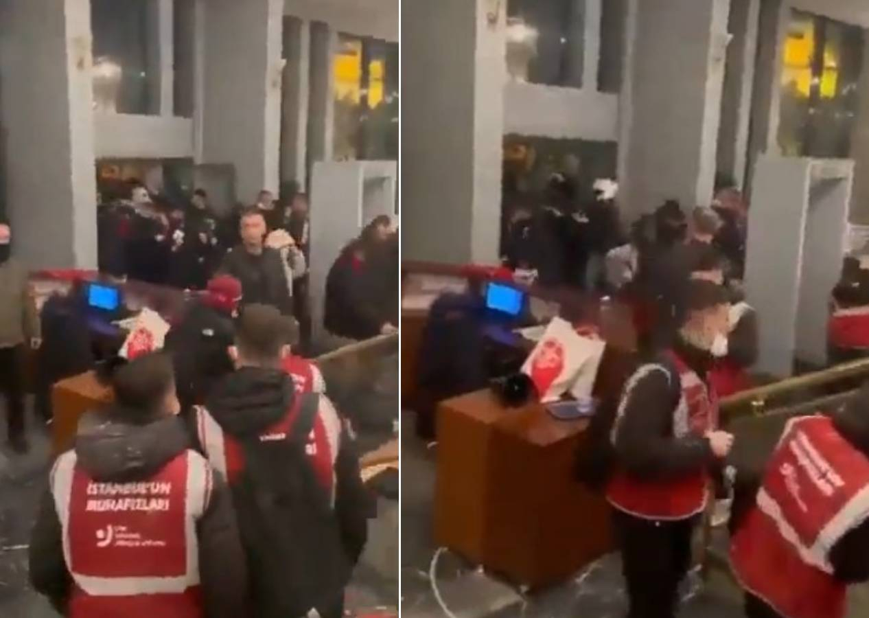 İBB binasını talan ettiler! Saraçhane eylemcilerinden tepki çeken görüntü