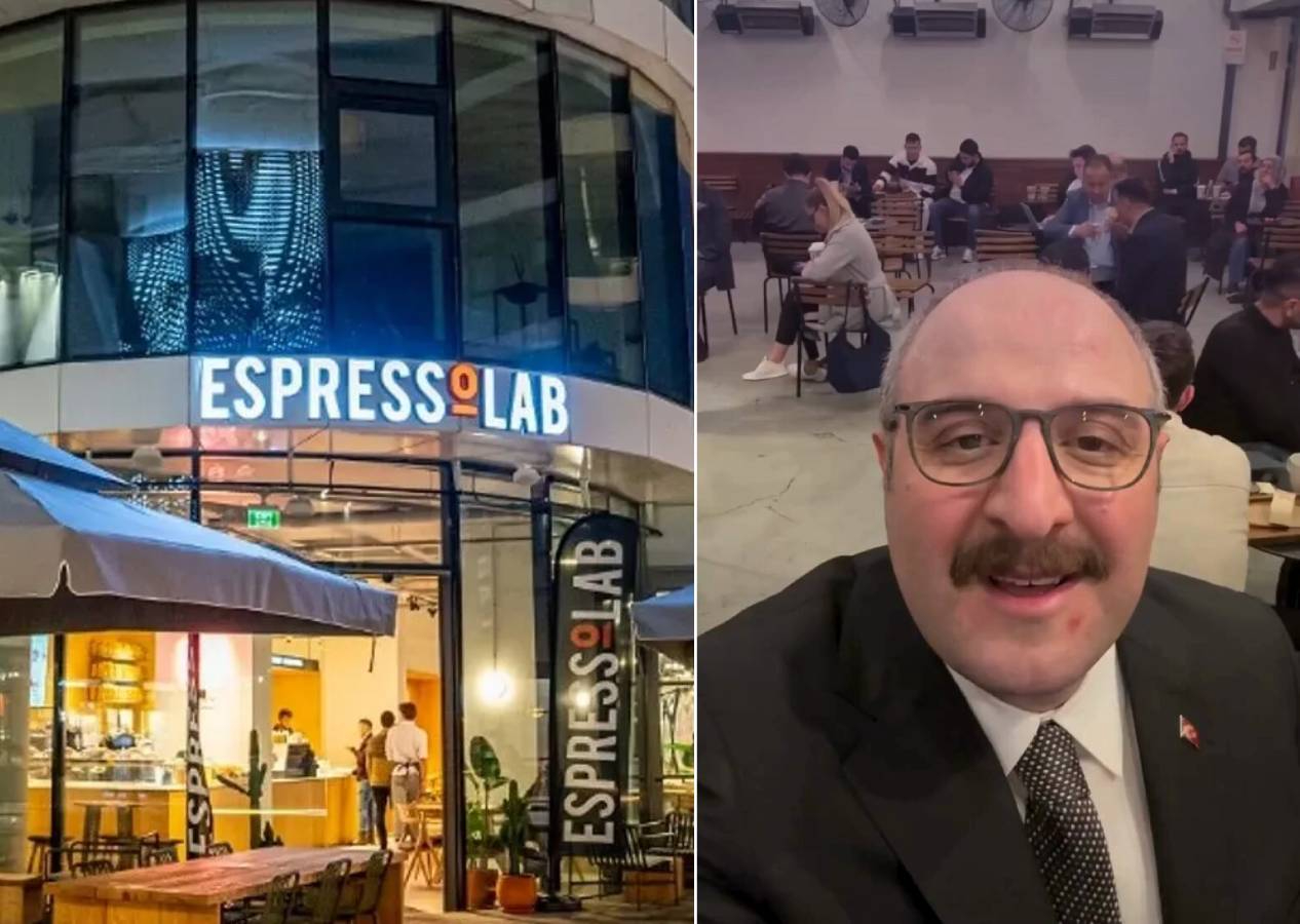 AK Partili Mustafa Varank ve Enerji Bakanı Alparslan Bayraktar'dan EsperessoLab'da kahve molası