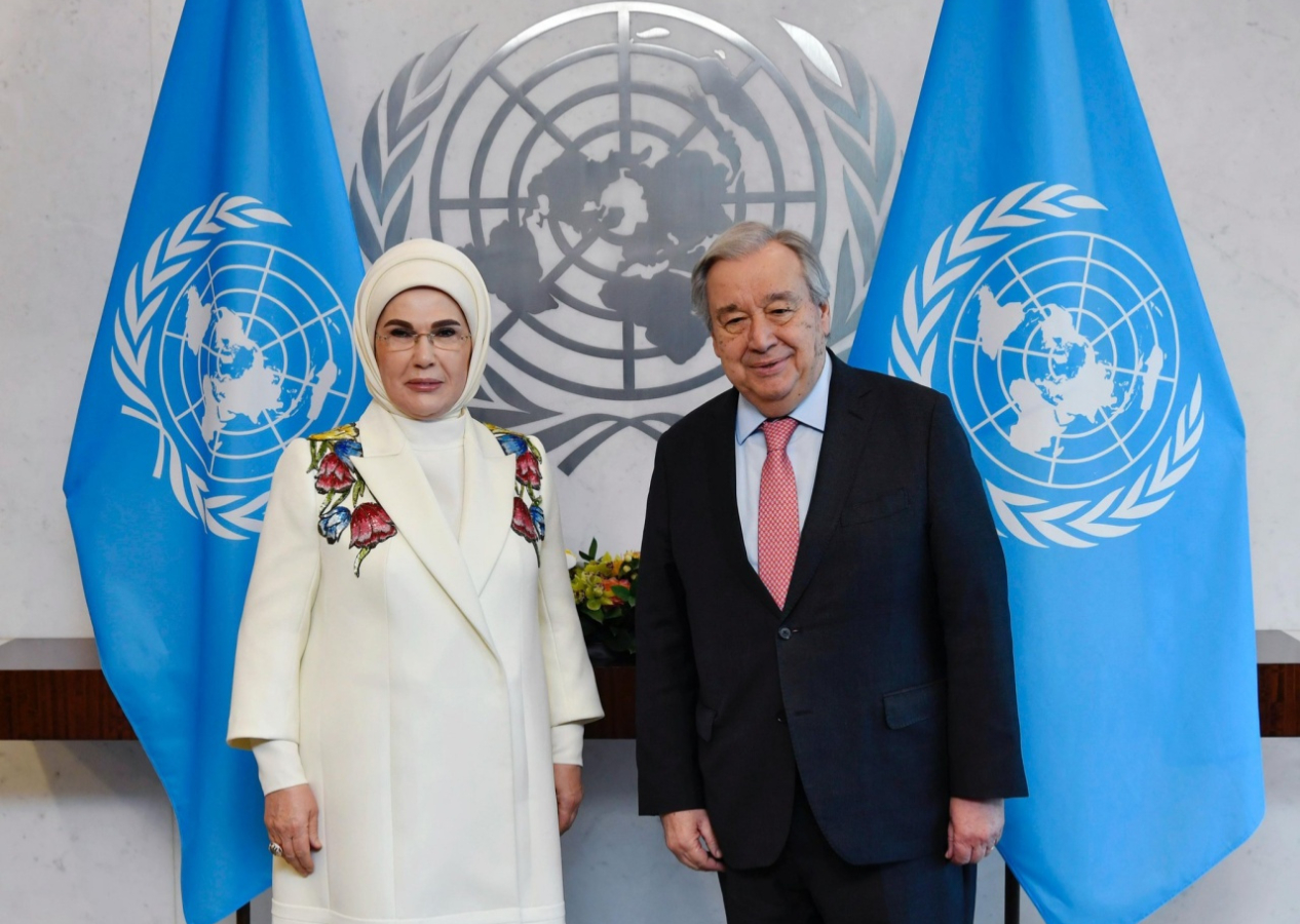 Emine Erdoğan’dan BM’de Guterres’e sıfır atık daveti: Geleceği birlikte kurtaralım!