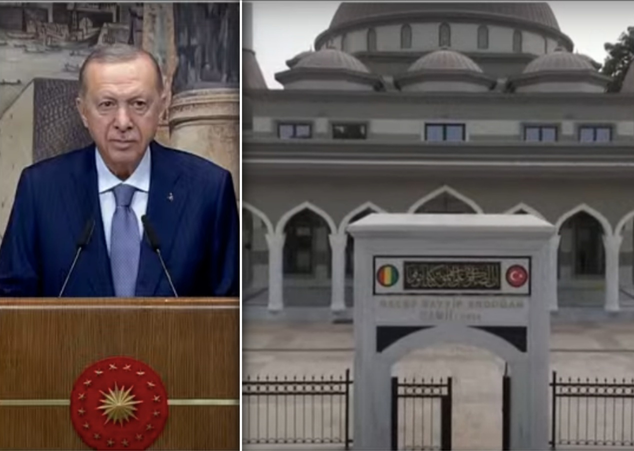 Gine'de Recep Tayyip Erdoğan Camii açıldı! Cumhurbaşkanı Erdoğan: Kardeşliğimizin nişanesi!
