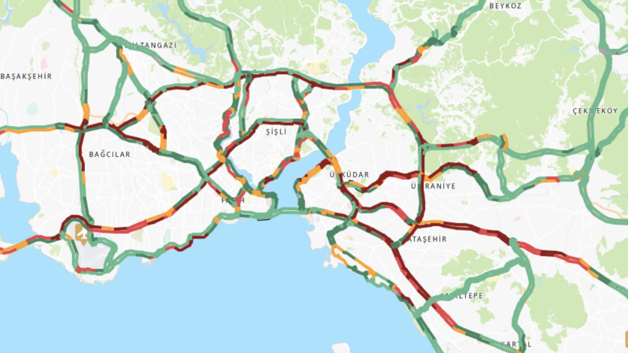 İstanbul'da bayram yoğunluğu! Trafik kilit: Harita kıpkırmızı! Yoğunluk yüzde 90'ı aştı...