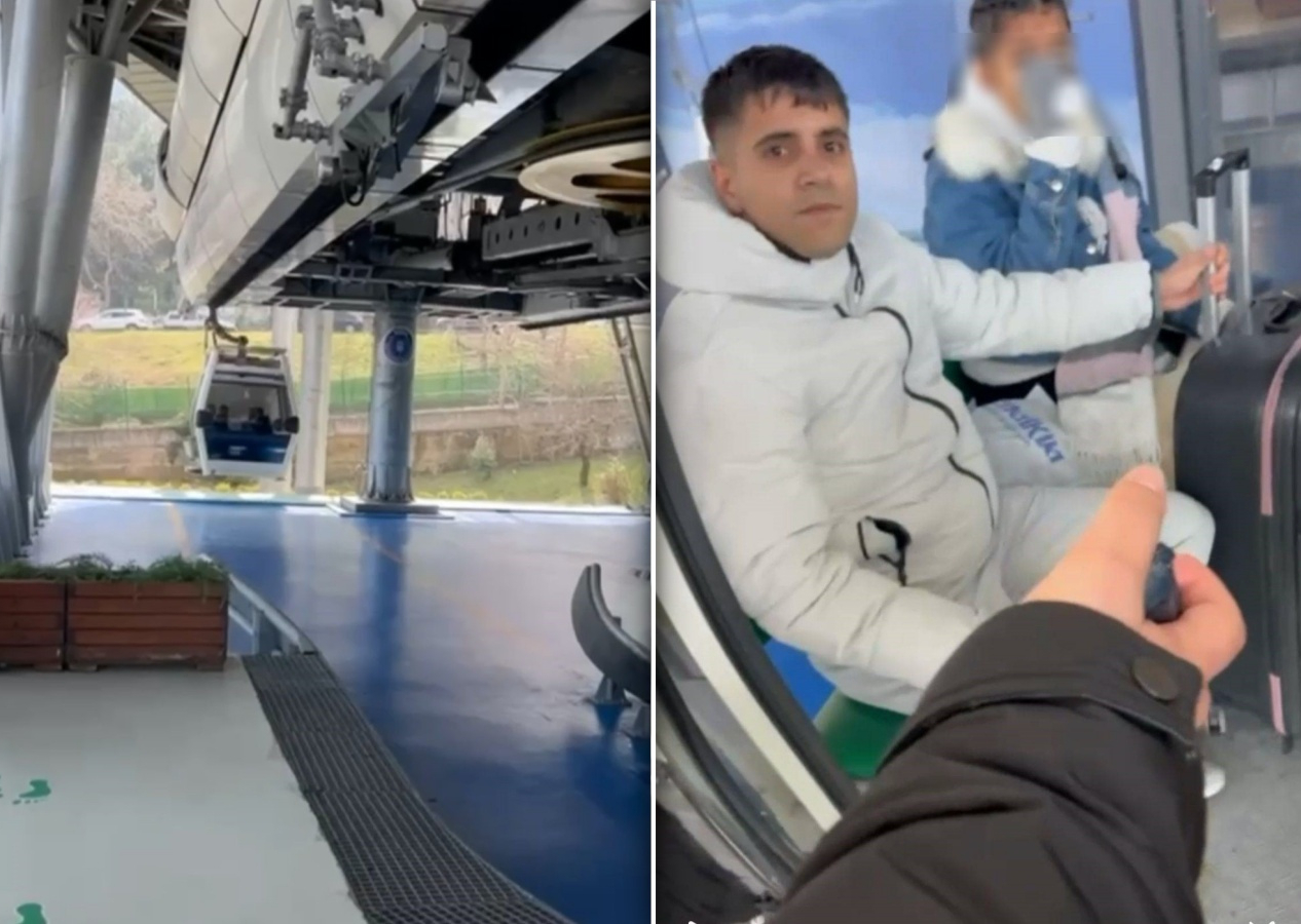 Teleferikte şok final: Aranması olan şahıs tatil dönüşü sürprizle karşılandı: "Doğukan gel, Asayiş"