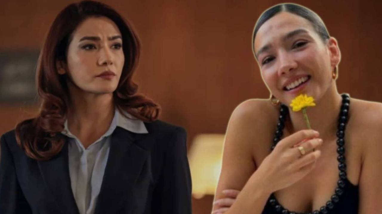 Halef dizisinin çekimlerinden görüntüler sızdırıldı! Aybüke Pusat'a gelinlik giydirildi