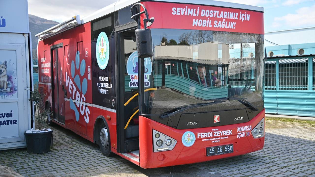 Manisa BŞB'den Vetbüs projesi; sokak hayvanlarının kısırlaştırılması ve tedavisini sağlayacak