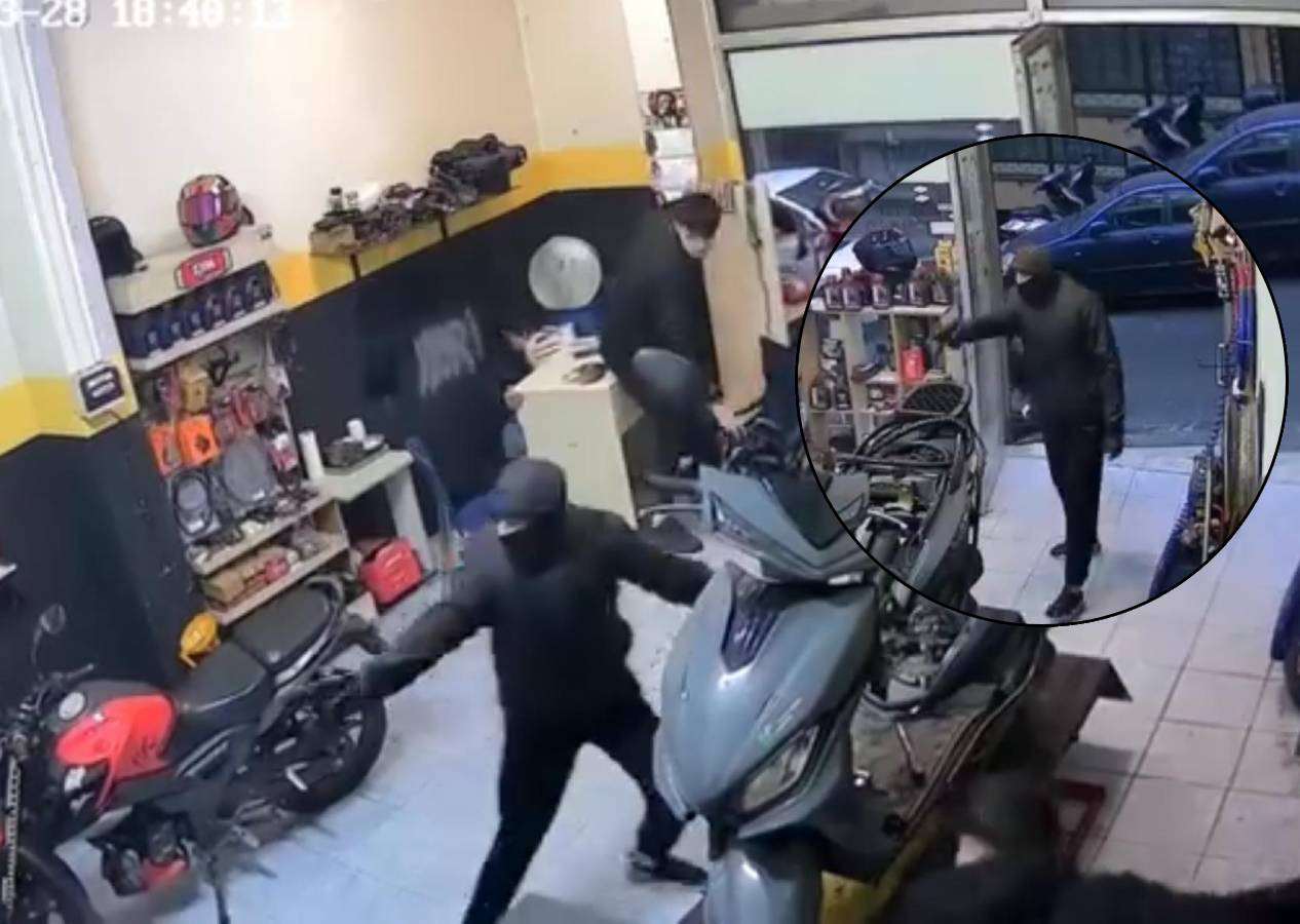 Piyalepaşa'da motosiklet tamirhanesine baskın yapan maskeli 2 saldırgan kurşun yağdırdı
