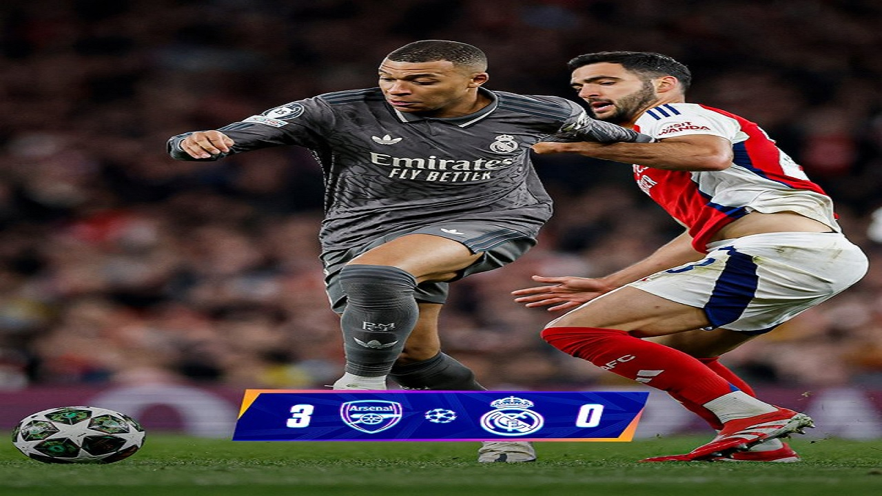 Arsenal, Real Madrid'i 3-0 Mağlup Ederek Çeyrek Finalde Büyük Üstünlük Sağladı