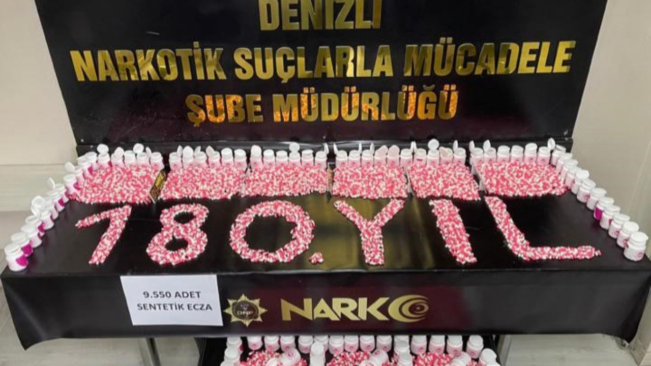 Denizli’de zehir tacirine darbe: 10 bine yakın uyuşturucu hap yakalandı