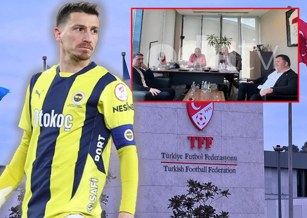 Galatasaraylıları çılgına çeviren fotoğraf! Mert Hakan Yandaş'ın TFF tesislerinde yöneticilerle bir araya geldiği ortaya çıktı