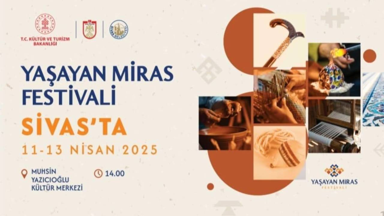Sivas Yaşayan Miras Festivali 11-13 Nisan'da düzenlenecek