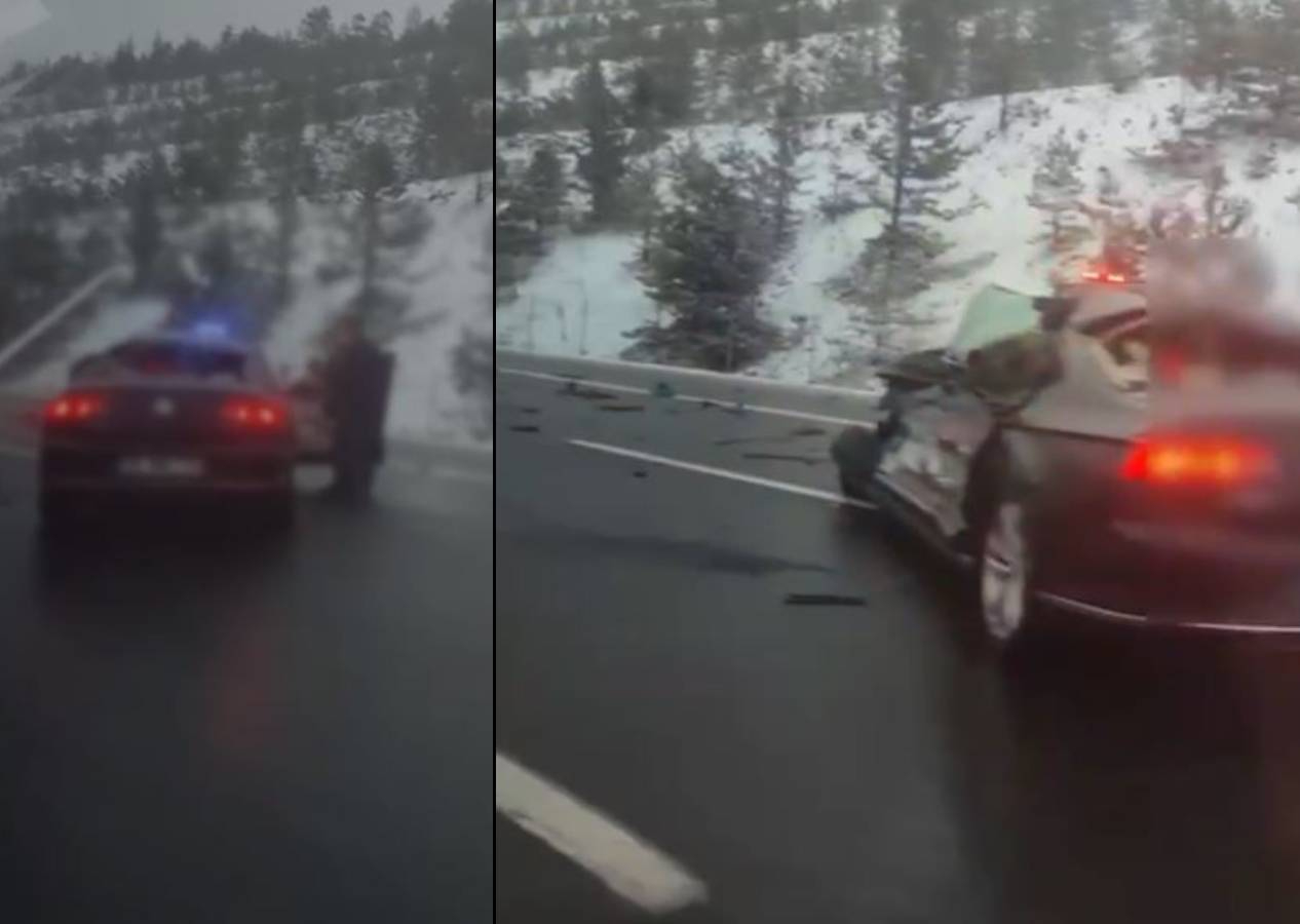 Cumhurbaşkanlığı konvoyunda kaza; koruma polisi ve şoför şehit oldu