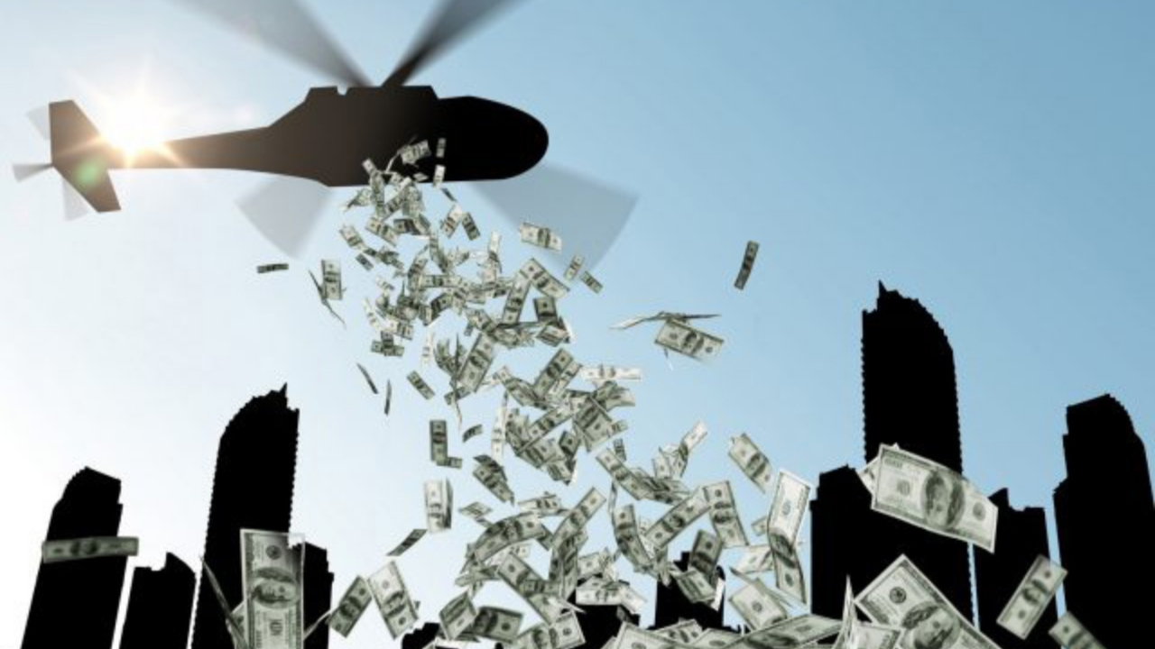 Herkese helikopterle para dağıtılacak:  Her vatandaşa 350 dolar hibe verilecek
