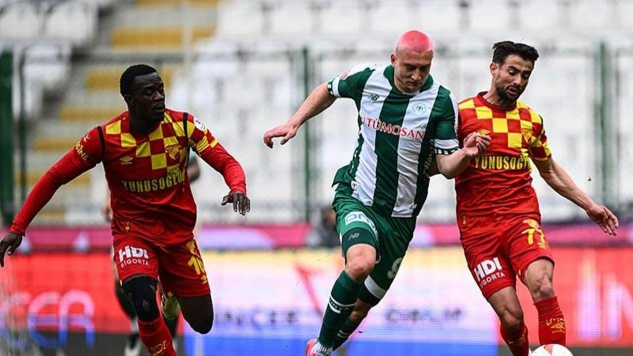 Konyaspor Göztepe'yi tek golle yıktı, evinde 3 puanı aldı (Konyaspor 1 - 0 Göztepe - Maçın özeti)