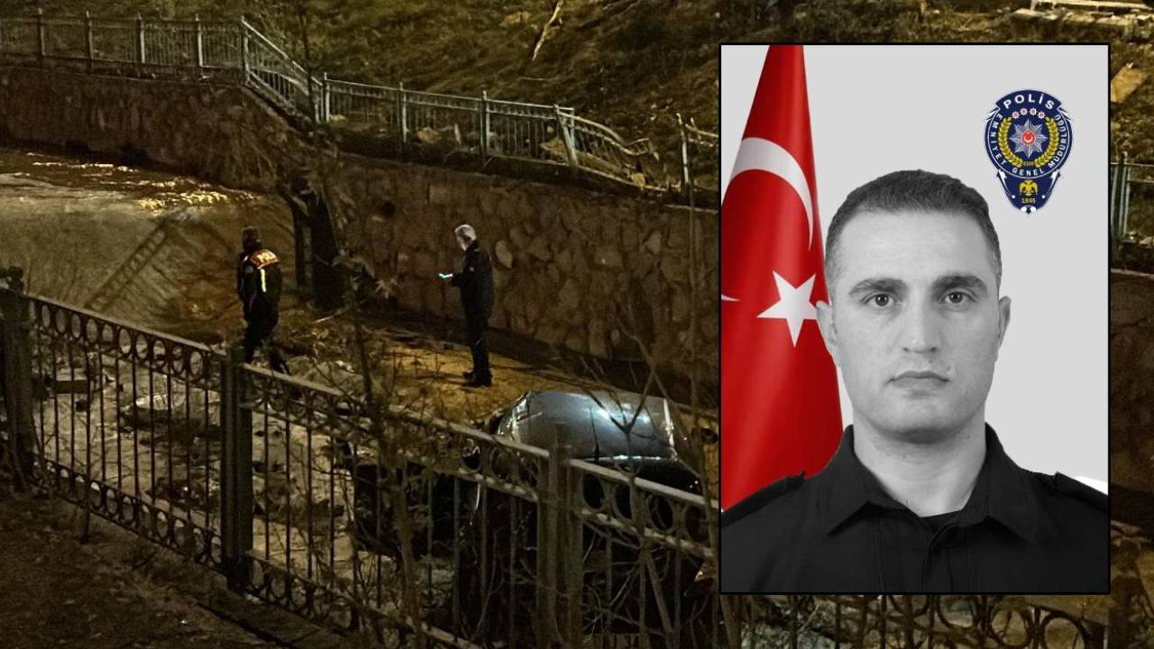 Genç komiser Nazım Akkoyun otomobilinin dereye uçtuğu kazada hayatını kaybetti