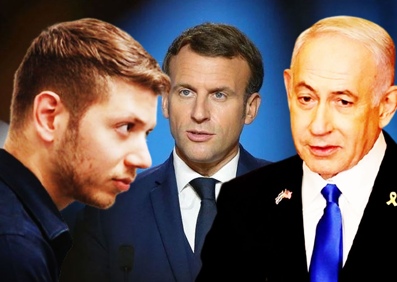 Bu nasıl aymazlık! Netanyahu'nun oğlu Macron'a hakaret etti! Netanyahu'dan ilginç savunma!